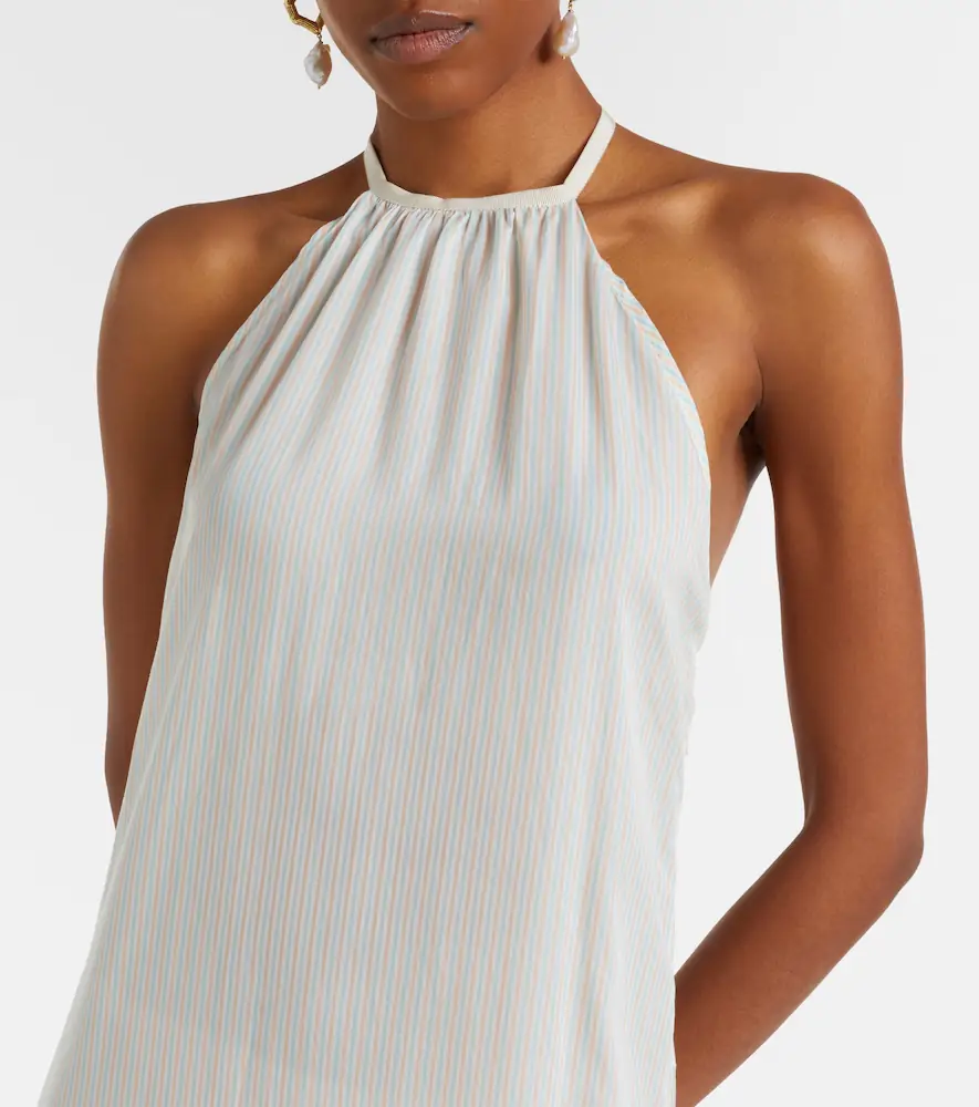 Patou Striped halterneck open-back maxi dress | Thumbnail 3 Patou Striped halterneck open-back maxi dress | Thumbnail 3