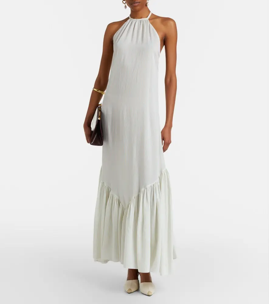 Patou Striped halterneck open-back maxi dress | Thumbnail 4 Patou Striped halterneck open-back maxi dress | Thumbnail 4