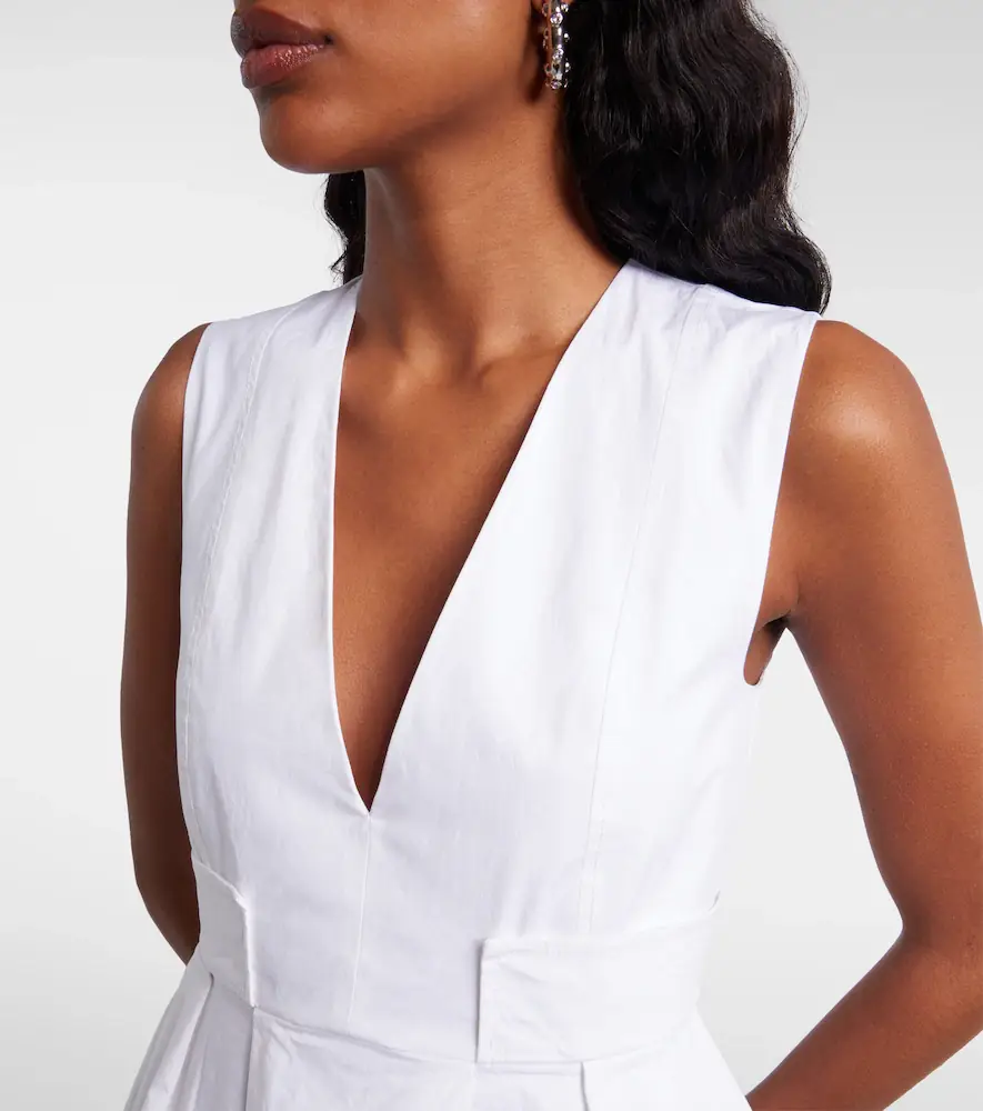Ganni Peplum cotton-blend poplin top | Thumbnail 4 Ganni Peplum cotton-blend poplin top | Thumbnail 4