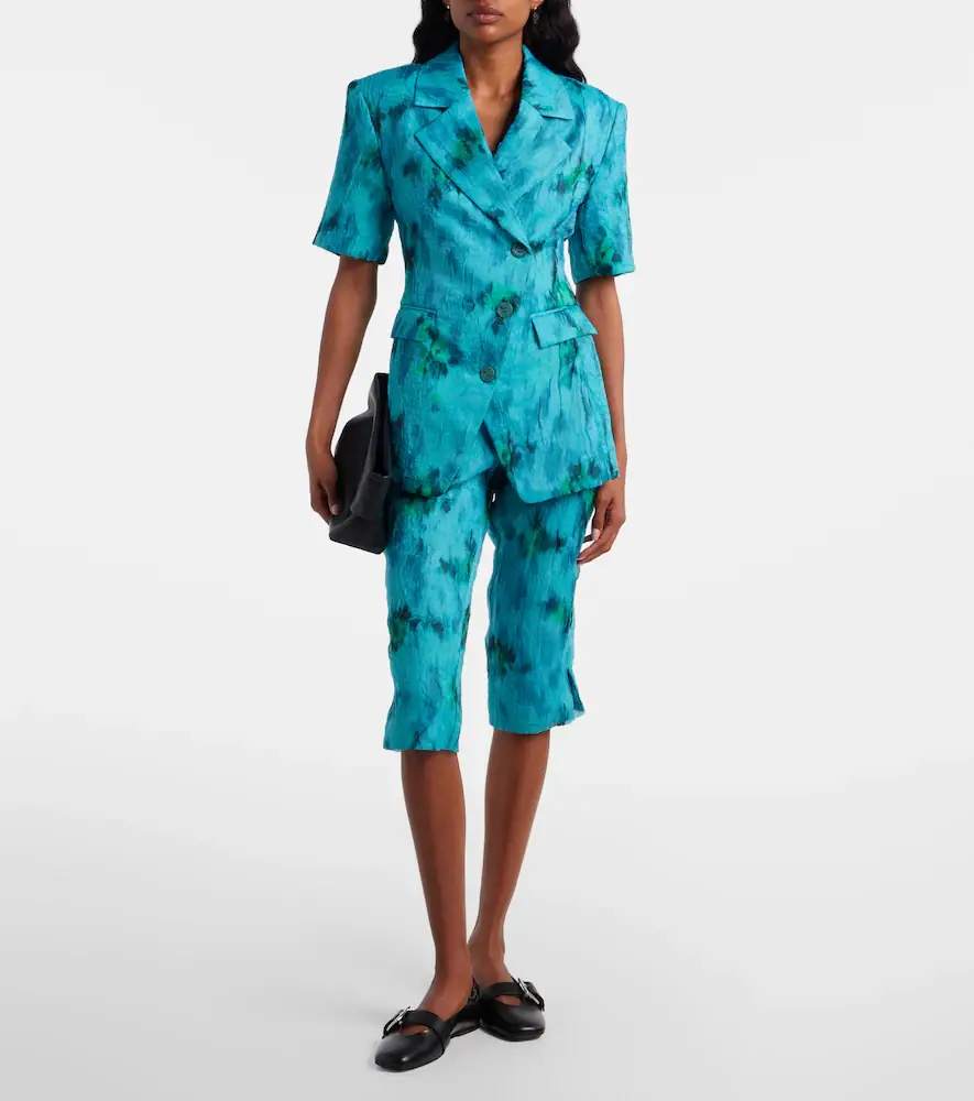 Ganni Printed organza blazer | Thumbnail 3 Ganni Printed organza blazer | Thumbnail 3