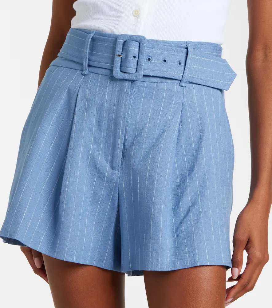 Veronica Beard Piper striped linen-blend shorts | Thumbnail 6 Veronica Beard Piper striped linen-blend shorts | Thumbnail 6