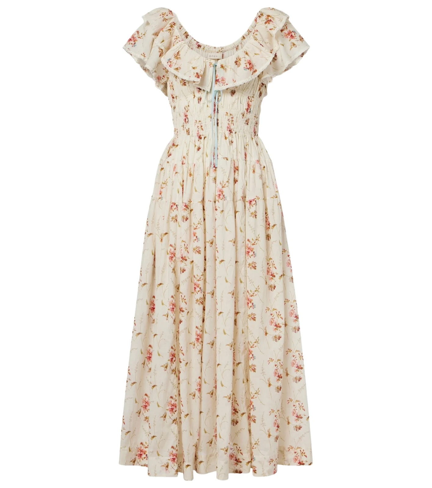 Dôen Illiana floral cotton midi dress