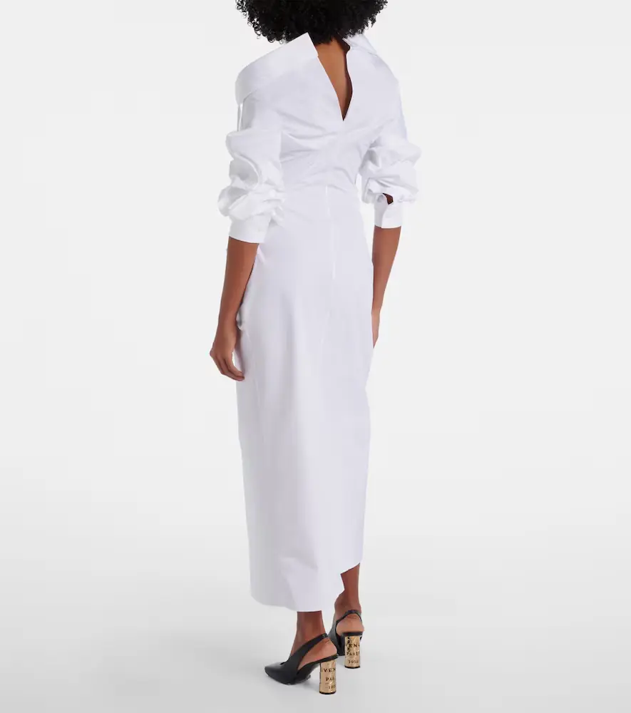 Givenchy Draped cotton poplin shirt dress | Thumbnail 2