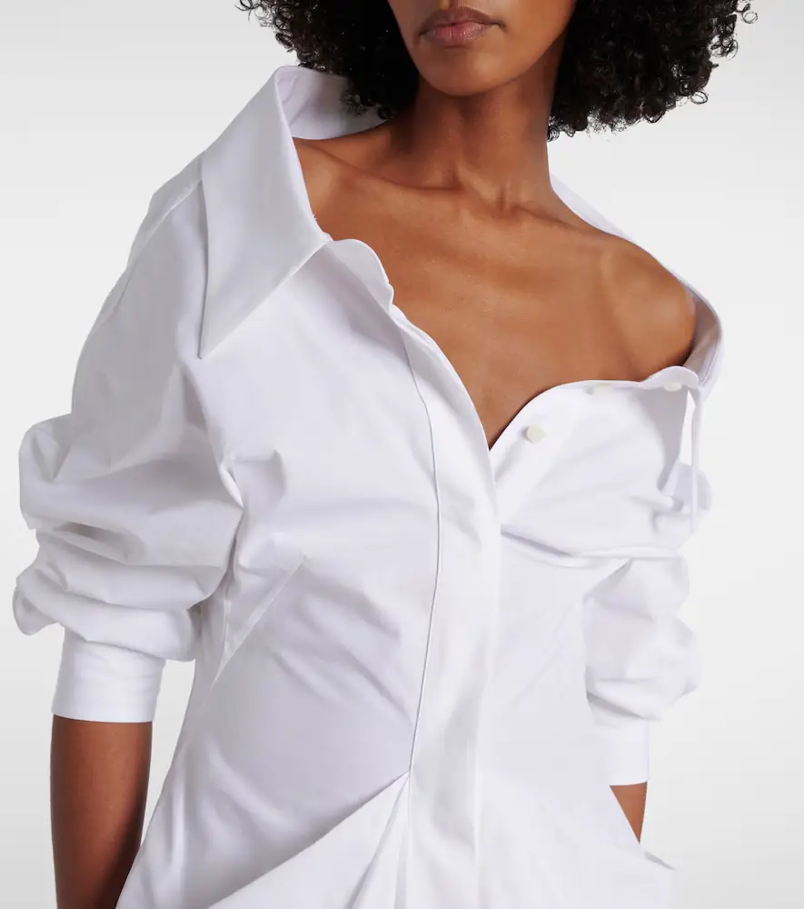 Givenchy Draped cotton poplin shirt dress | Thumbnail 3