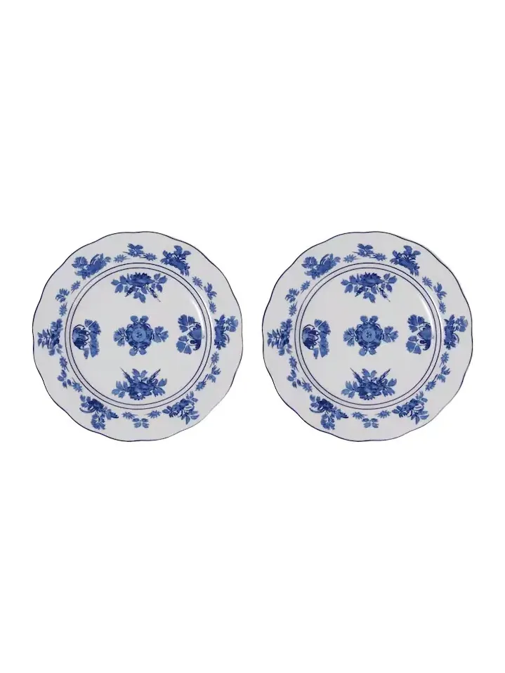 Cabana Gloria set of 2 porcelain dessert plates