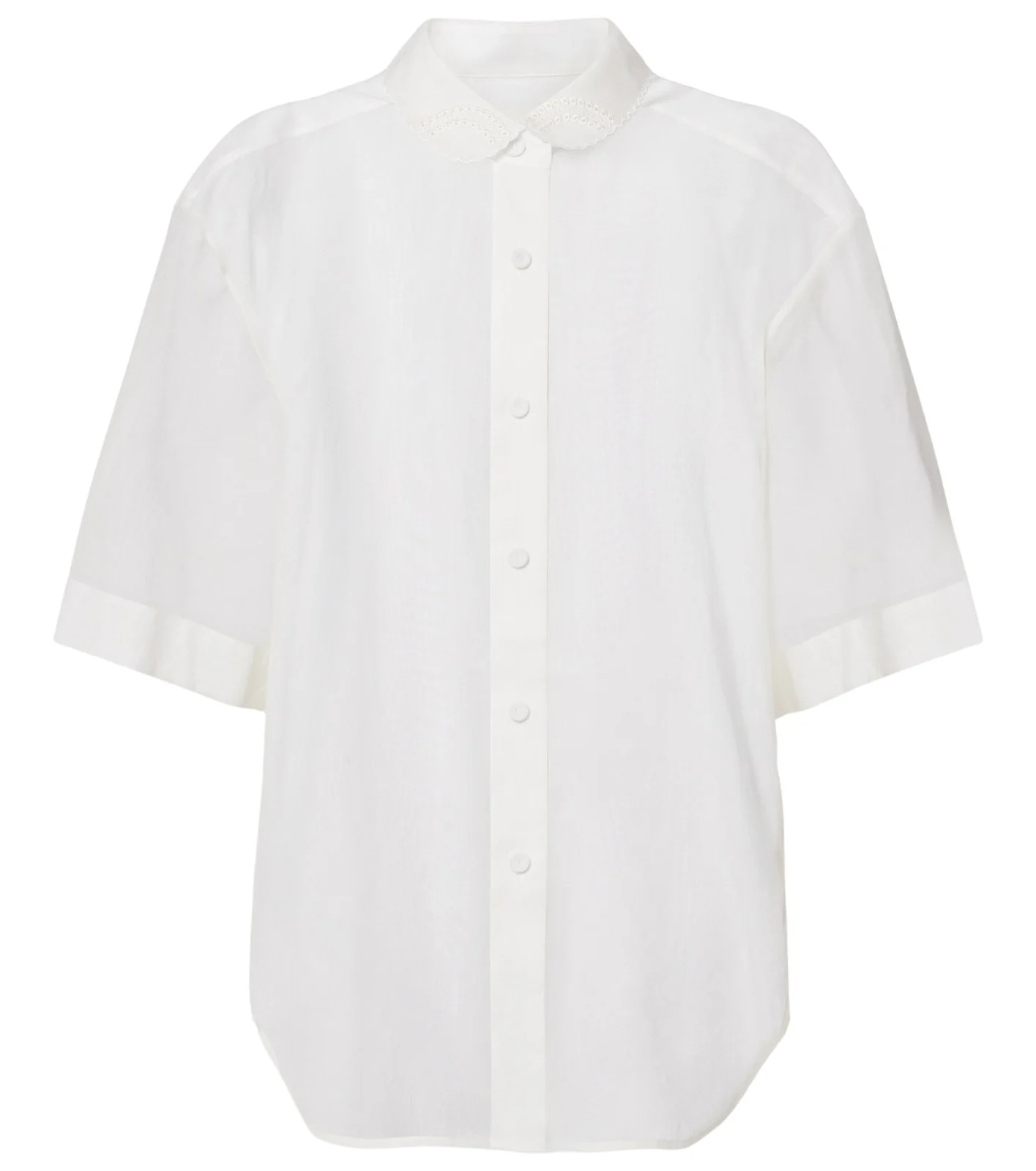 Embroidered cotton muslin top Embroidered cotton muslin top