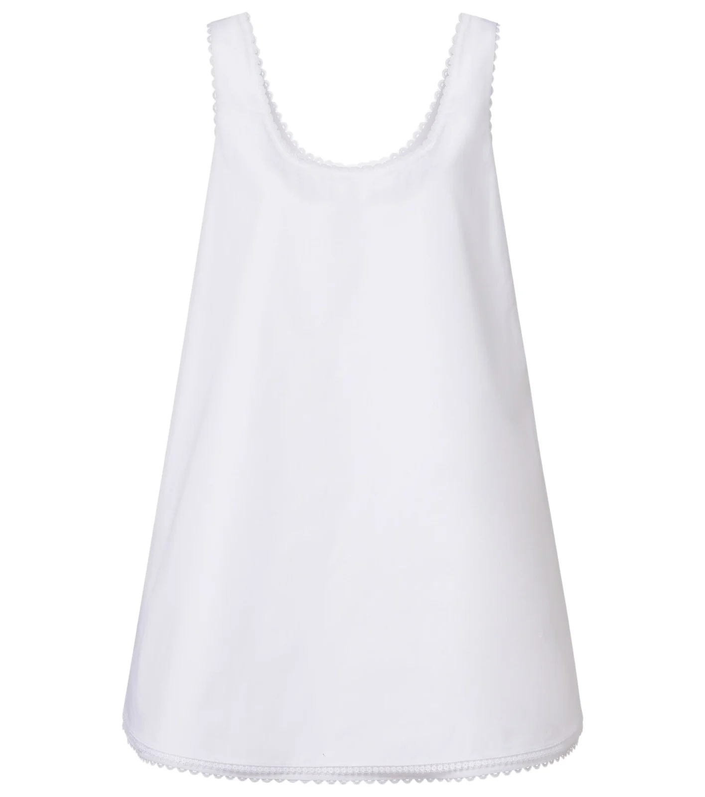 RÓHE Róhe Lace-trimmed cotton poplin minidress
