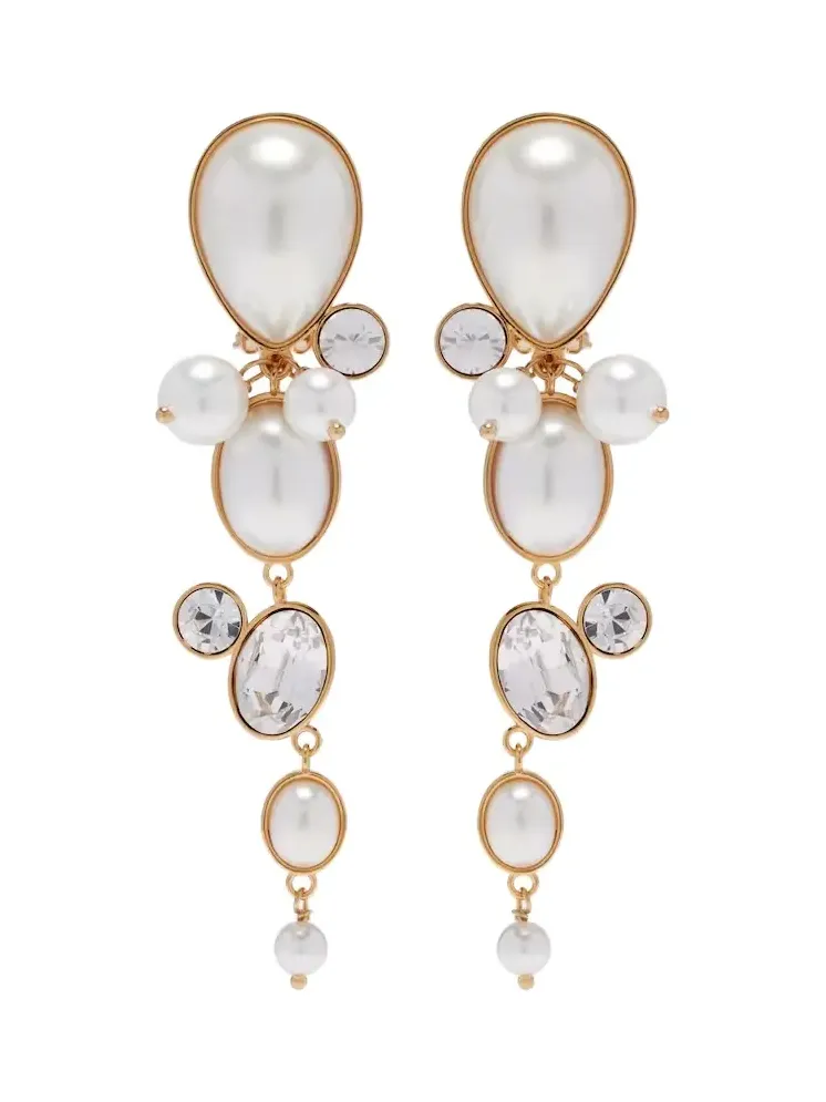 Embellished clip-on earrings Embellished clip-on earrings