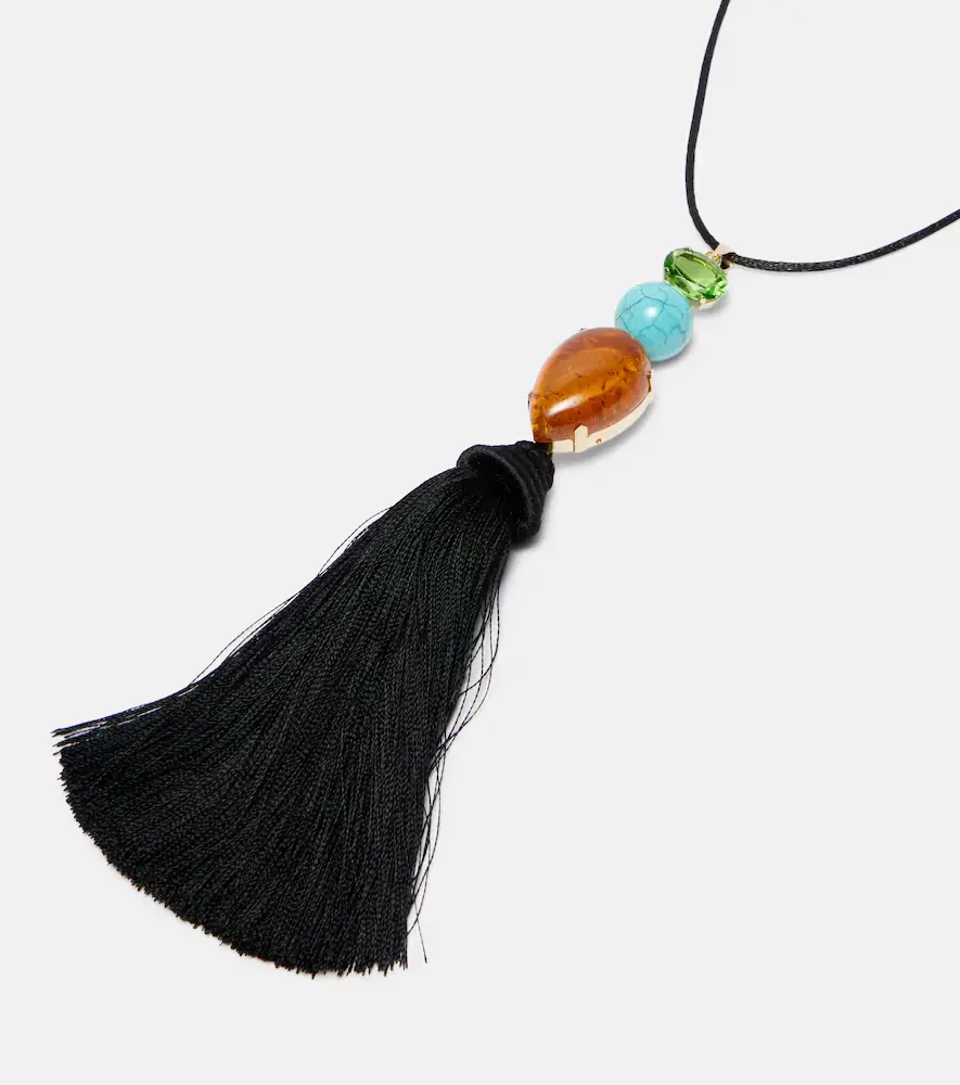 Jennifer Behr Izzie Tassel embellished necklace | Thumbnail 3 Jennifer Behr Izzie Tassel embellished necklace | Thumbnail 3