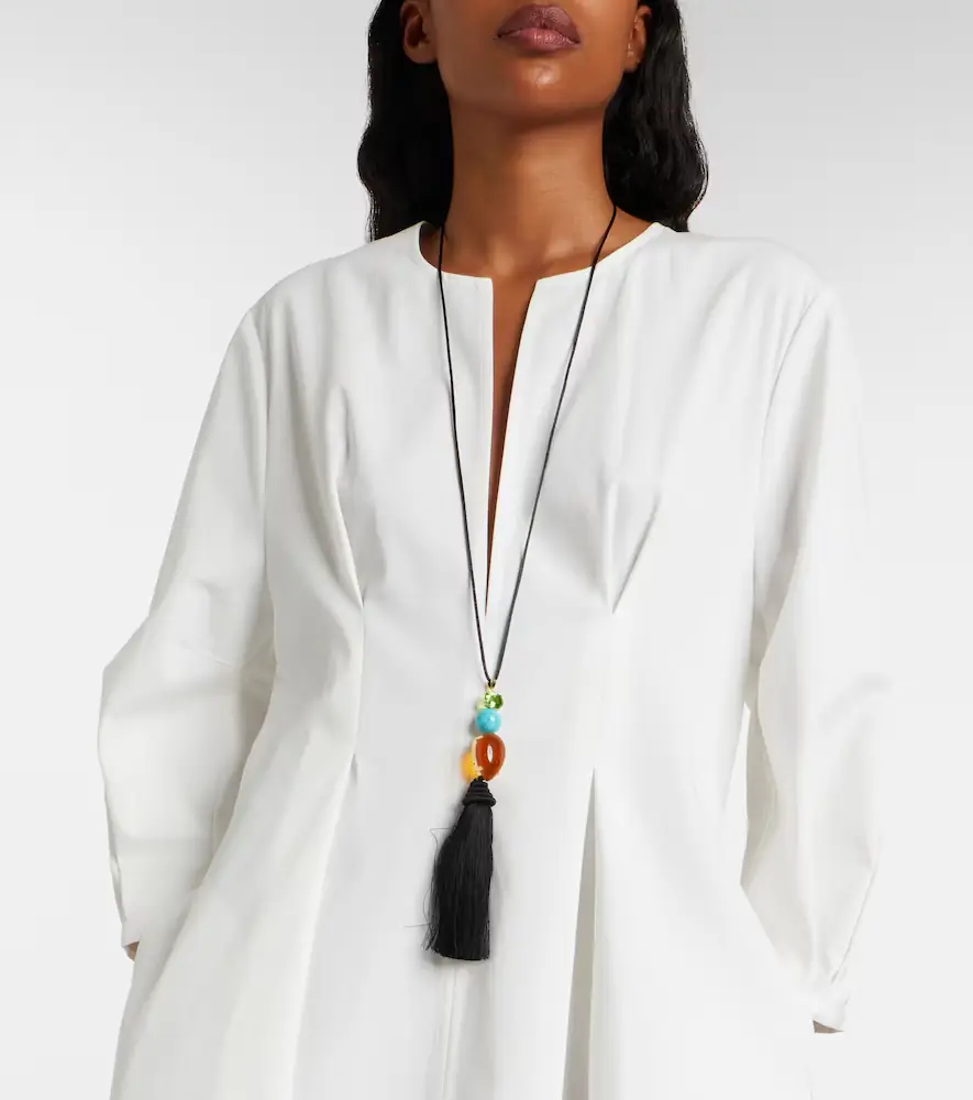 Jennifer Behr Izzie Tassel embellished necklace | Thumbnail 4 Jennifer Behr Izzie Tassel embellished necklace | Thumbnail 4