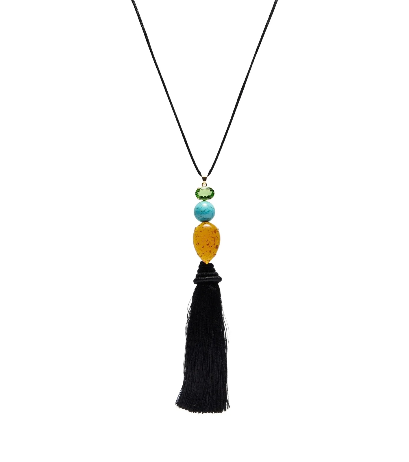 Izzie Tassel embellished necklace