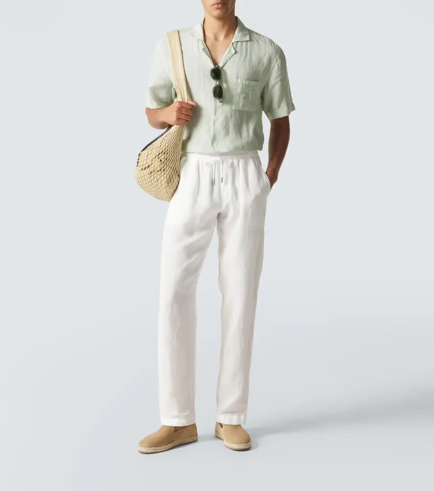 Thom Sweeney Linen straight pants | Thumbnail 3 Thom Sweeney Linen straight pants | Thumbnail 3