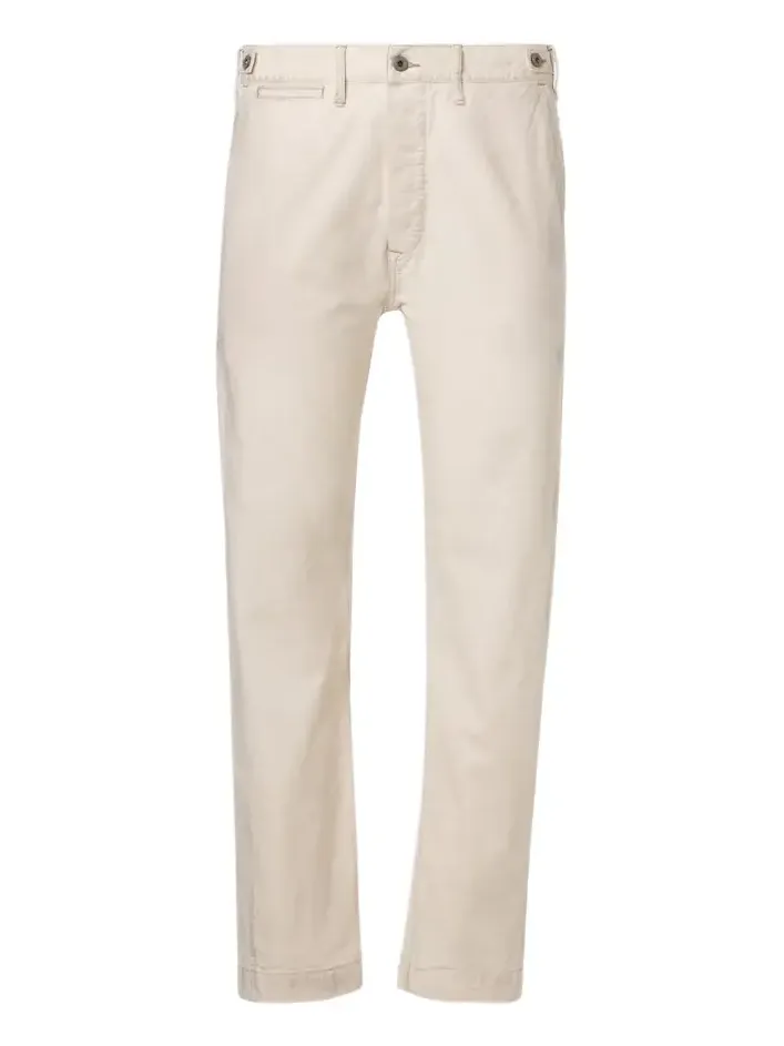 Cotton canvas straight pants Cotton canvas straight pants