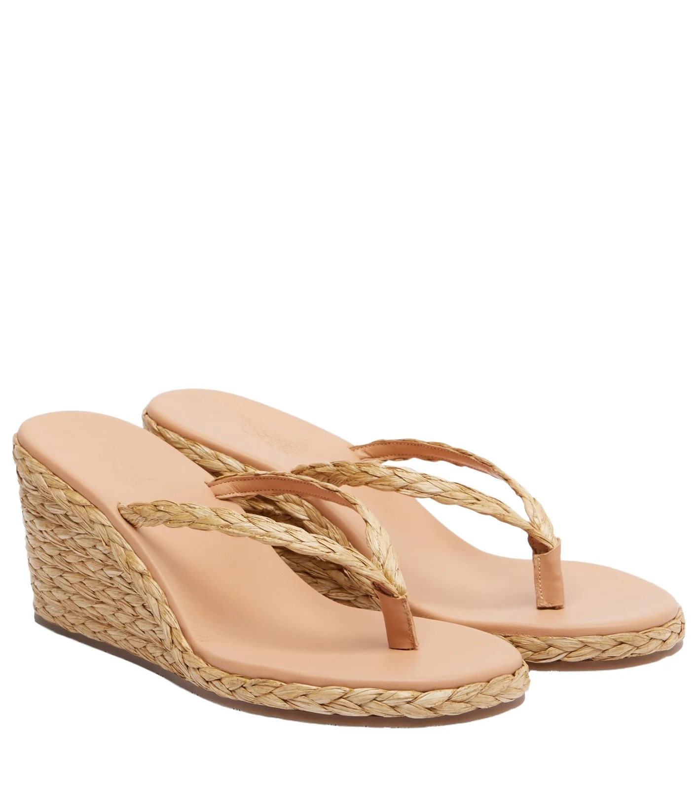 Etheria raffia wedge thong sandals Etheria raffia wedge thong sandals