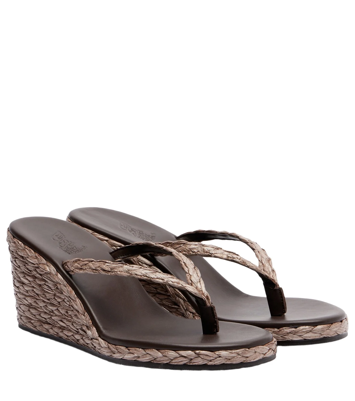Etheria raffia wedge thong sandals Etheria raffia wedge thong sandals
