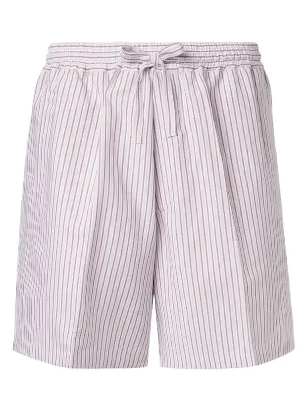 Julian striped cotton and silk shorts Julian striped cotton and silk shorts