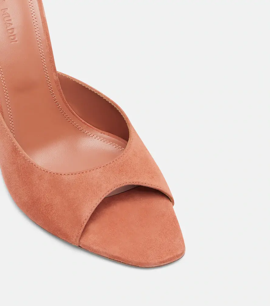 Amina Muaddi Alexa suede mules | Thumbnail 3