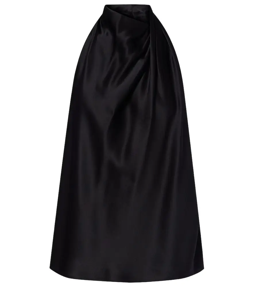 Halterneck silk satin top Halterneck silk satin top
