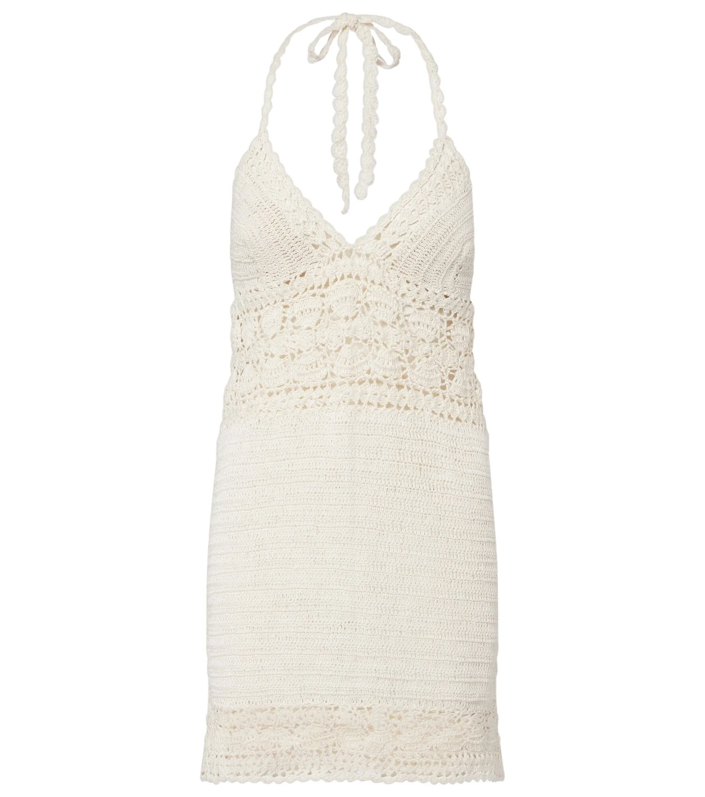 Filigree crochet cotton minidress Filigree crochet cotton minidress