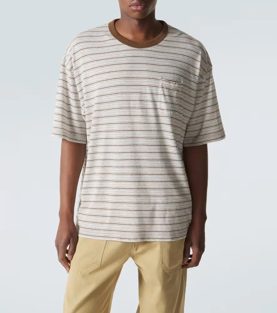Visvim Mondo Border wool and cotton T-shirt | Thumbnail 6