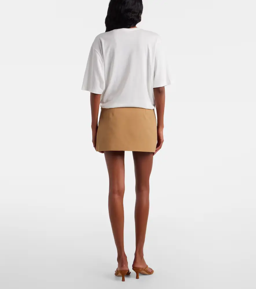 The Frankie Shop Hera cotton twill miniskirt | Thumbnail 4
