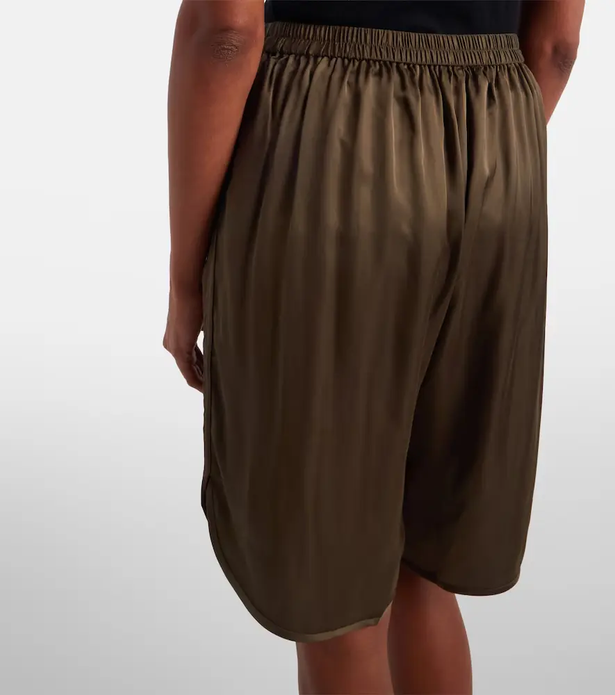 The Frankie Shop Nelis satin Bermuda shorts | Thumbnail 3