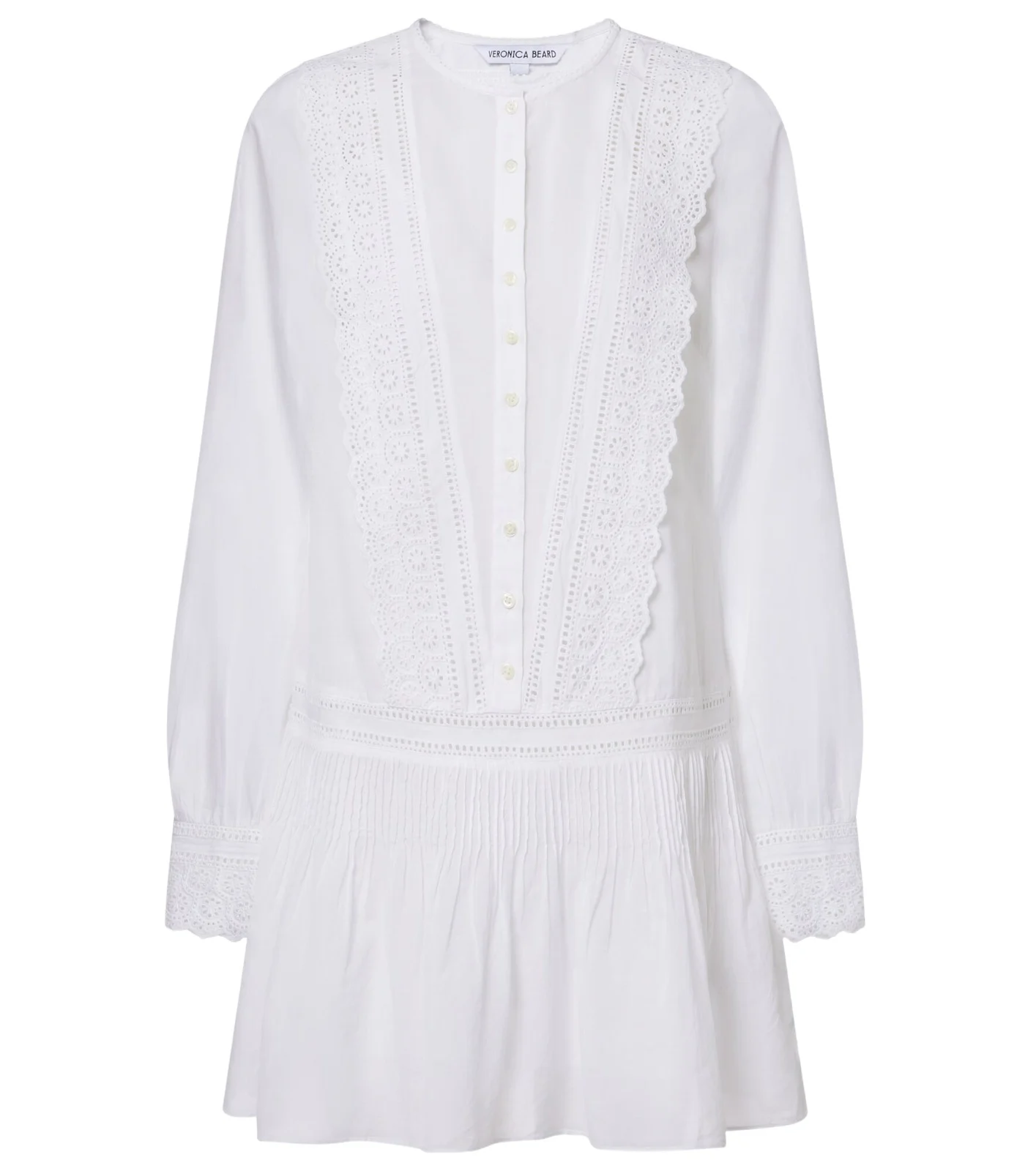 Marguerite cotton-blend voile minidress