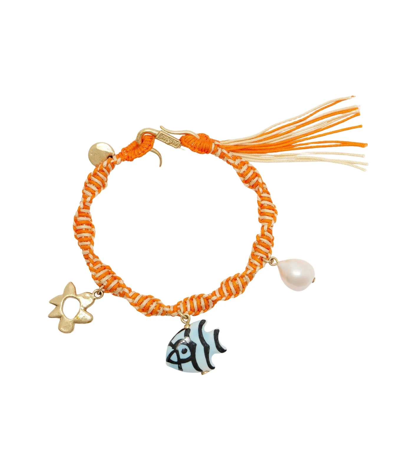 Calypso macramé charm bracelet