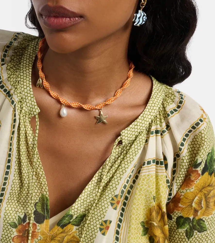 ALÉMAIS Alémais Calypso macramé charm necklace | Thumbnail 5