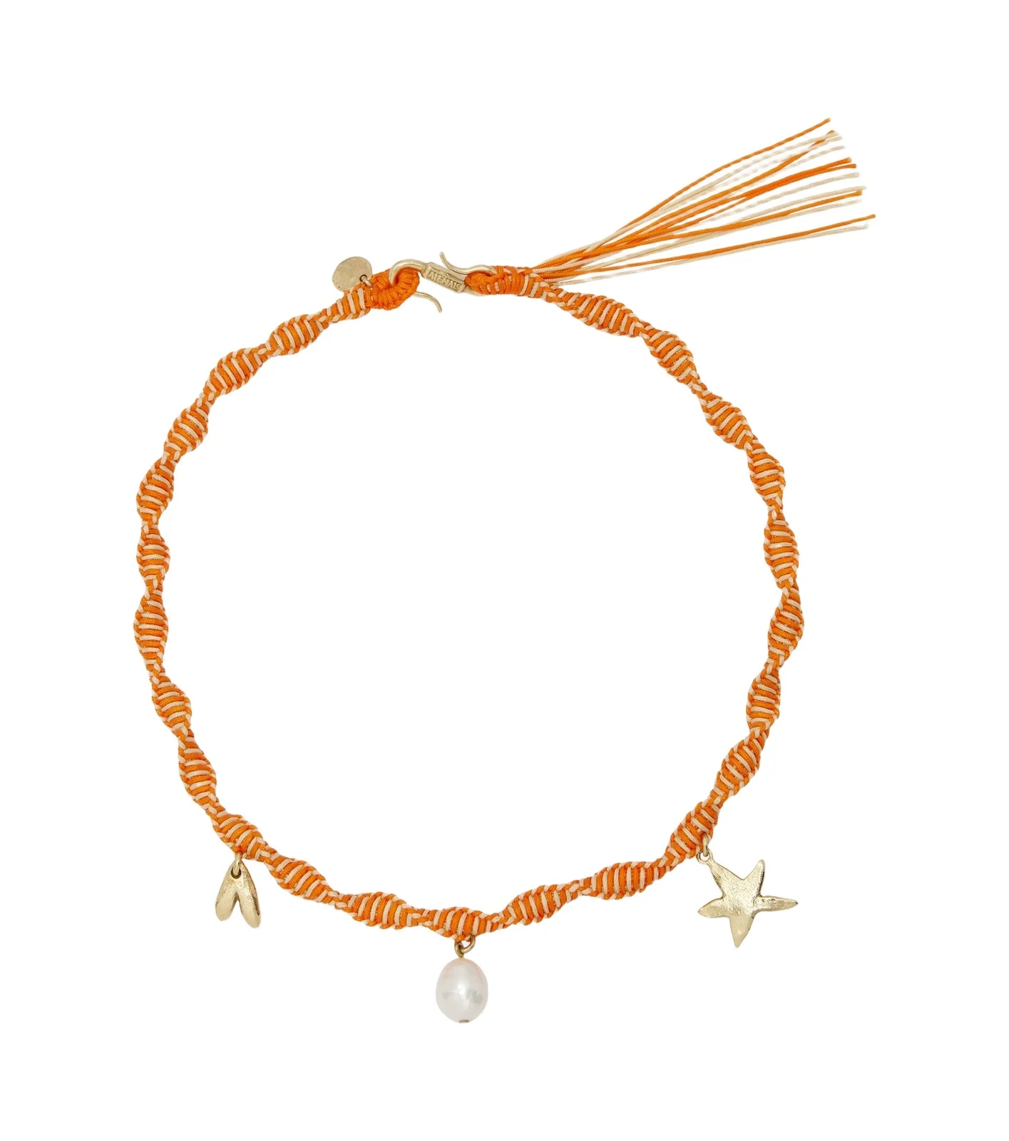 Calypso macramé charm necklace