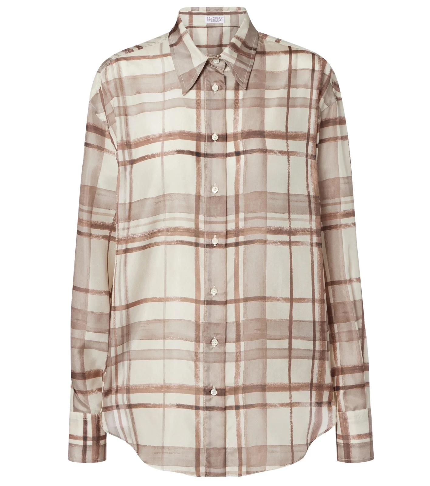 Checked silk shirt Checked silk shirt