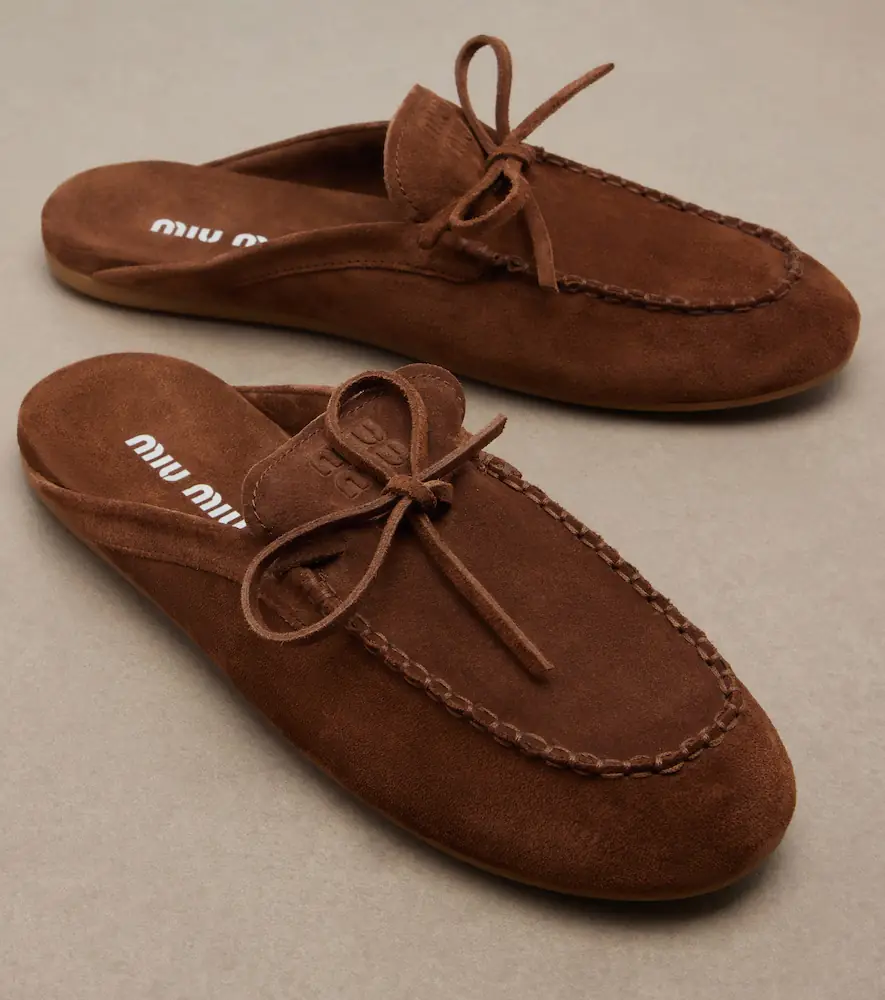 Miu Miu Suede mules | Thumbnail 2