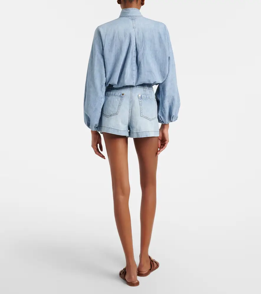 Zimmermann Indra high-rise denim shorts | Thumbnail 5
