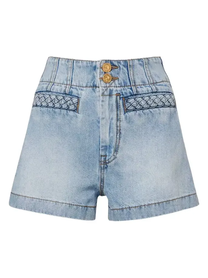 Indra high-rise denim shorts Indra high-rise denim shorts