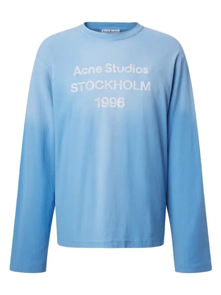 Acne Studios Distressed cotton-blend jersey T-shirt