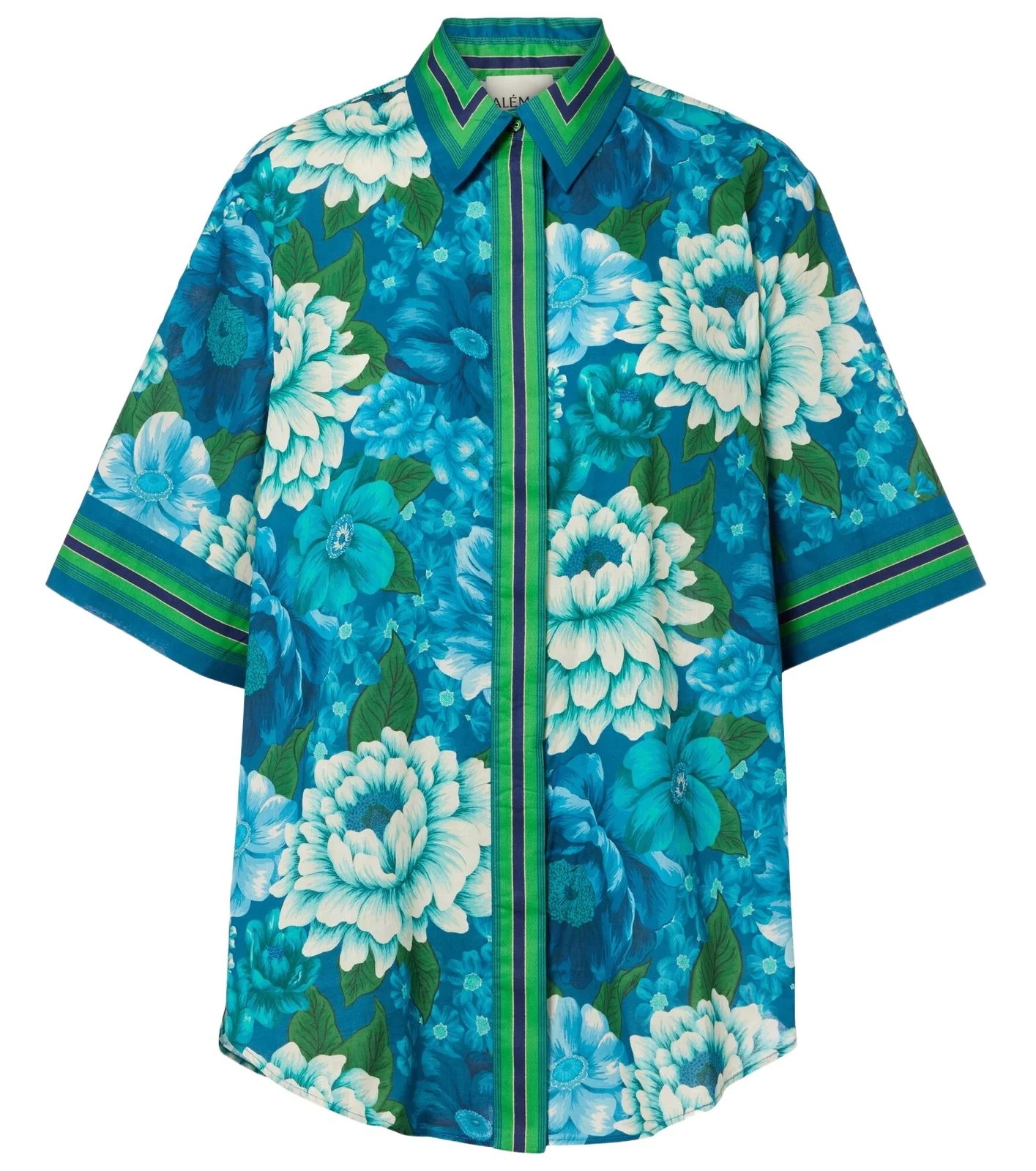 Alémais Margo oversized printed cotton shirt Alémais Margo oversized printed cotton shirt