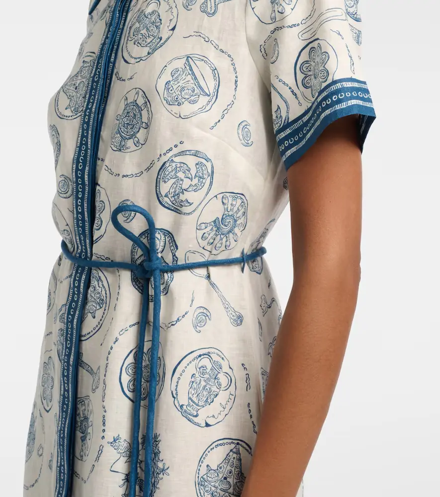 ALÉMAIS Lucky belted printed linen shirt dress | Thumbnail 5 ALÉMAIS Lucky belted printed linen shirt dress | Thumbnail 5
