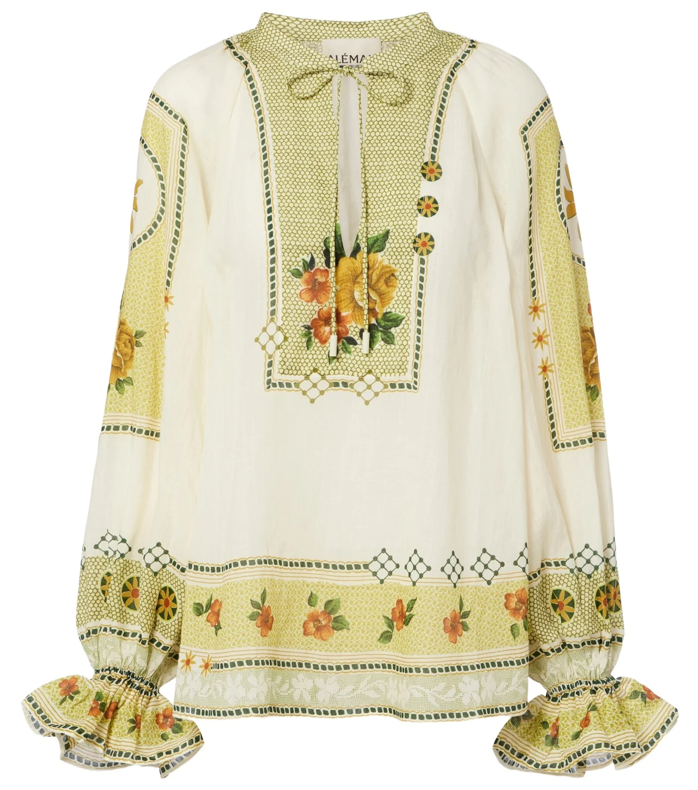 Alémais Dixie printed ramie blouse Alémais Dixie printed ramie blouse