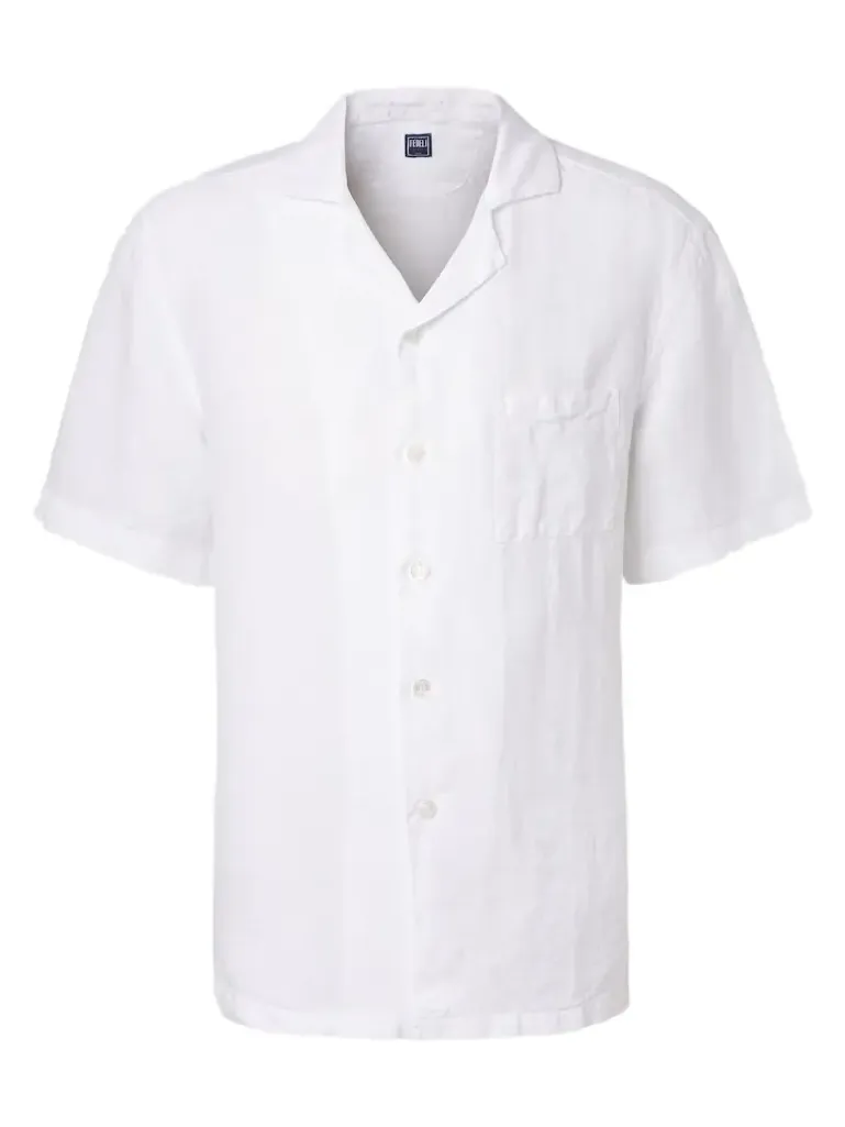 Linen bowling shirt