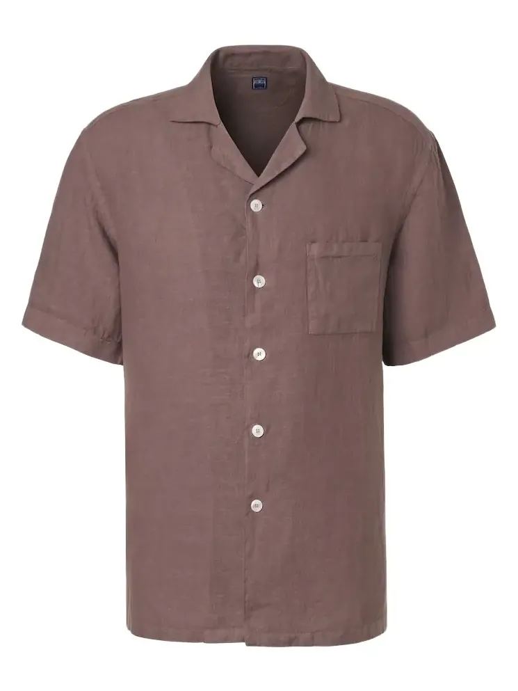 Linen bowling shirt