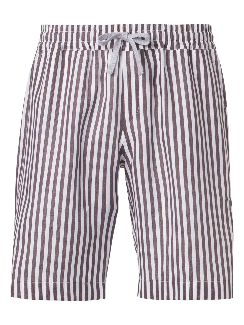 FEDELI Striped linen shorts