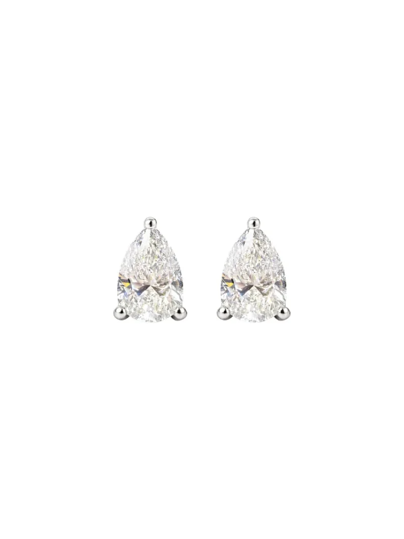 2.09ct Diamond 18K Gold Pear Stud Earrings 2.09ct Diamond 18K Gold Pear Stud Earrings