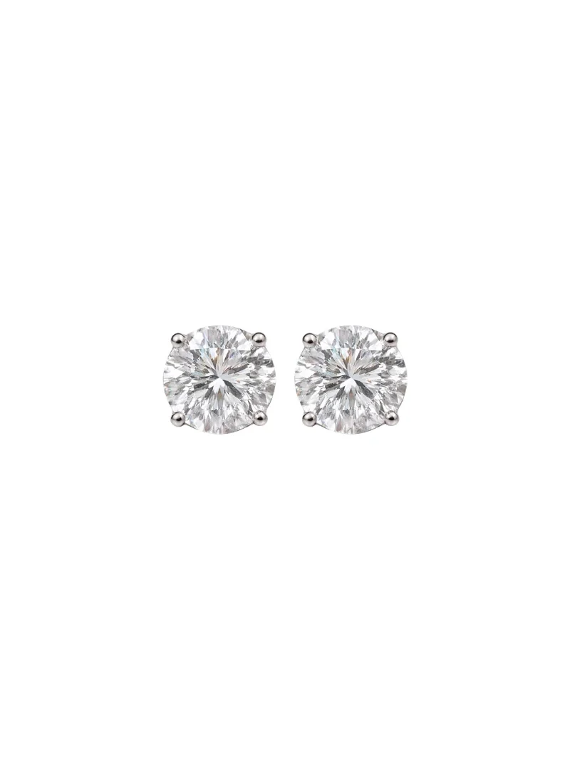 2.19ct Diamond Platinum Stud Earrings