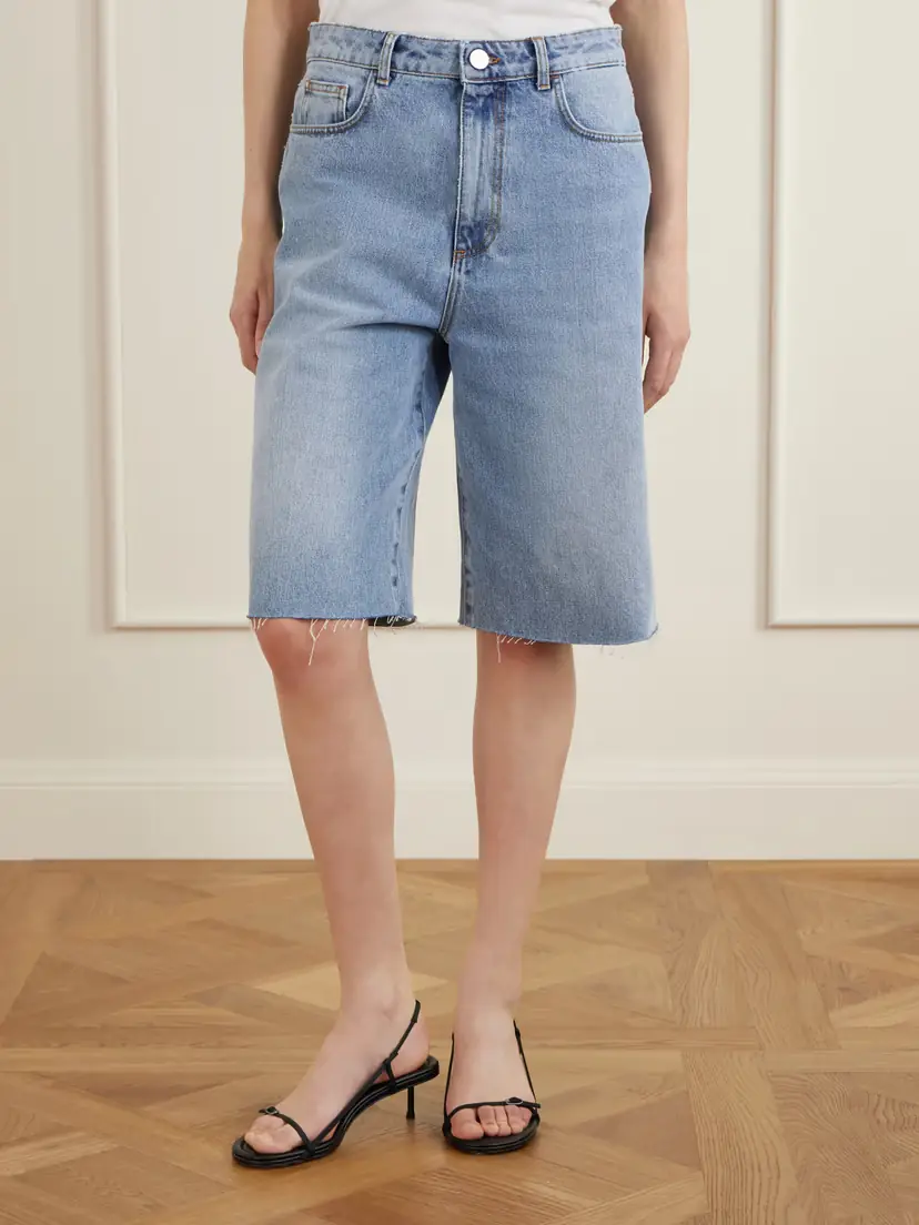RÓHE Distressed Denim Shorts | Thumbnail 3
