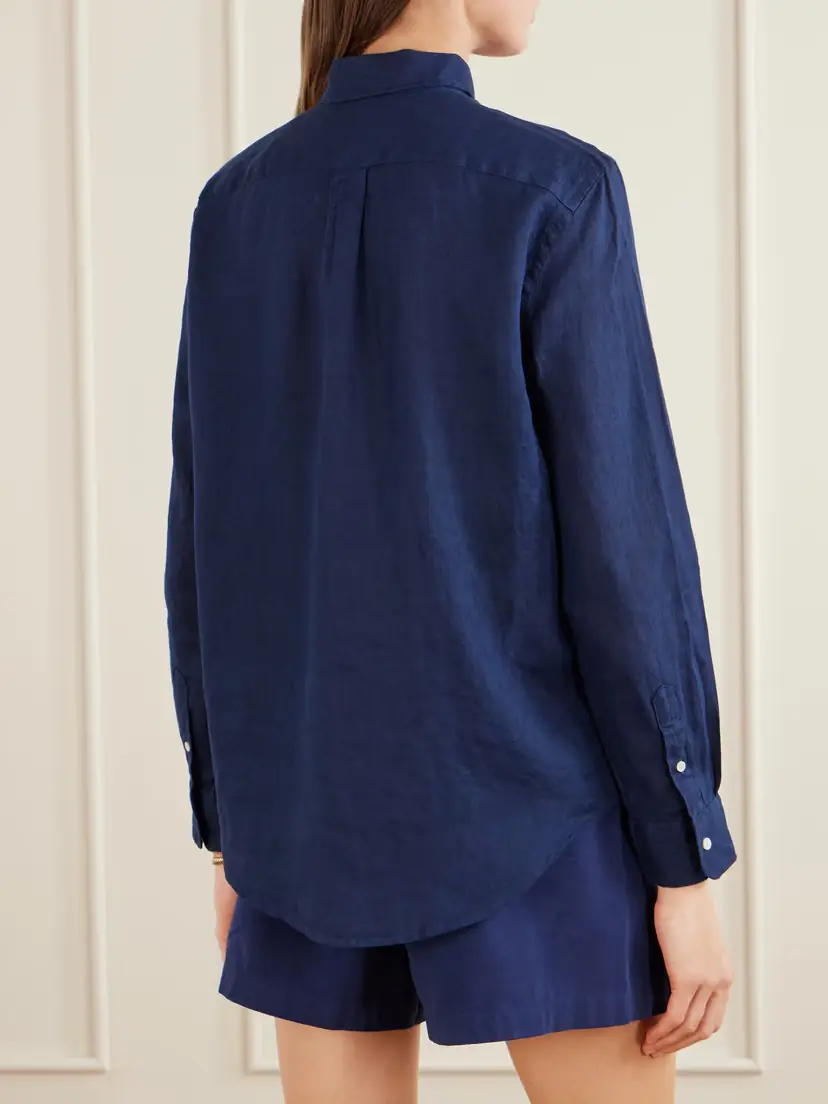 Polo Ralph Lauren Embroidered Linen Shirt | Thumbnail 4 Polo Ralph Lauren Embroidered Linen Shirt | Thumbnail 4