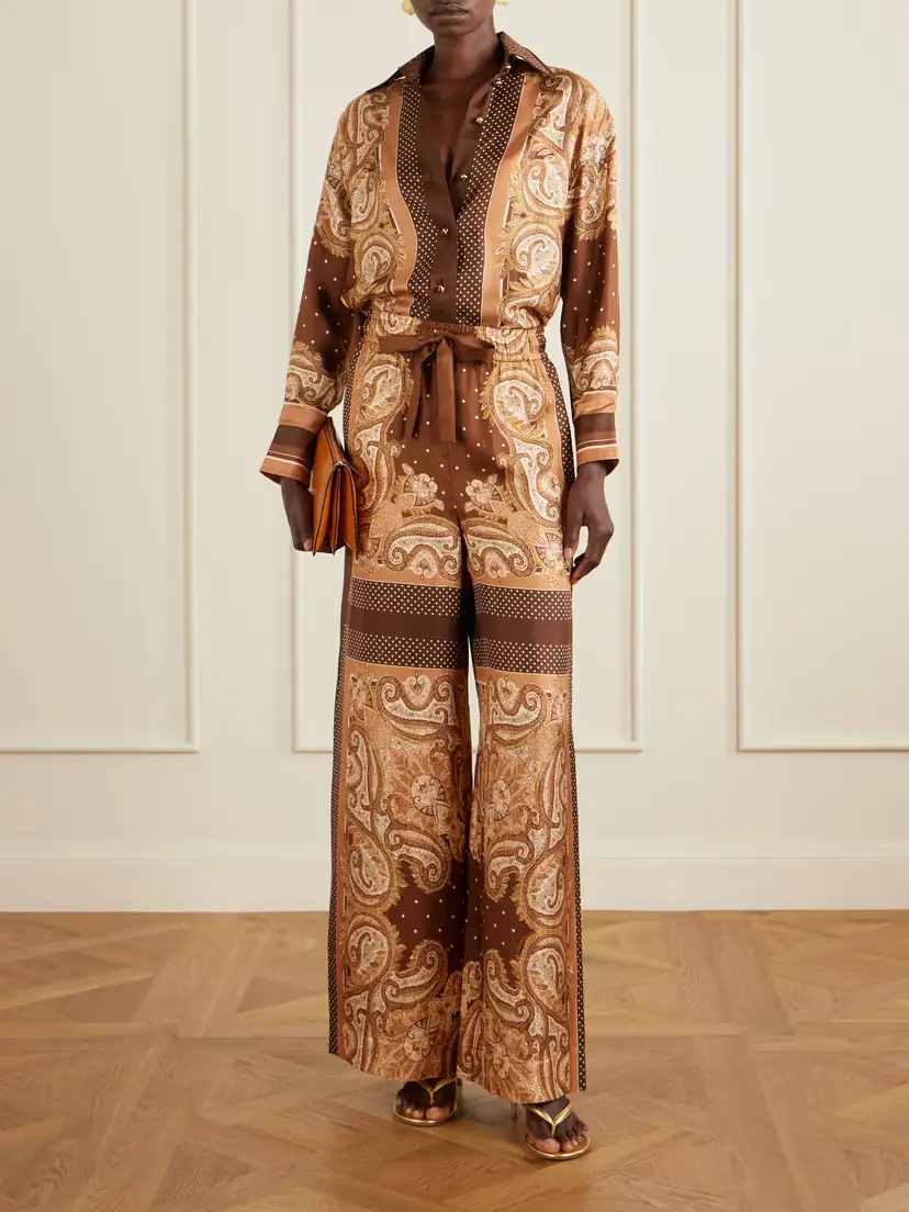 Zimmermann Luna Printed Silk-twill Shirt | Thumbnail 2