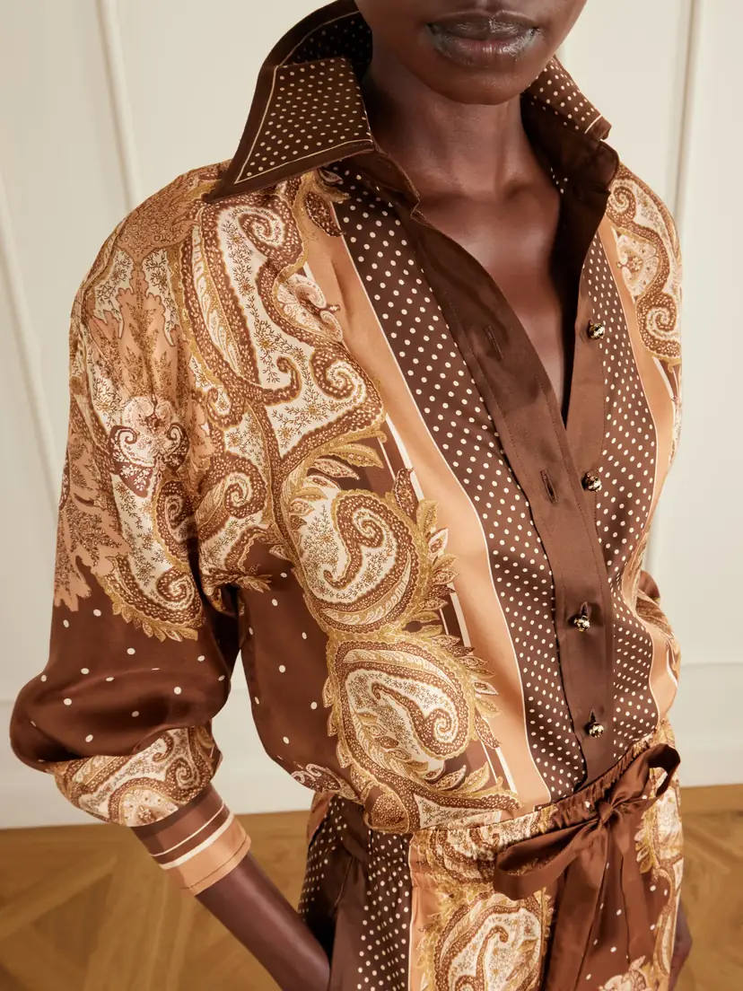 Zimmermann Luna Printed Silk-twill Shirt | Thumbnail 5