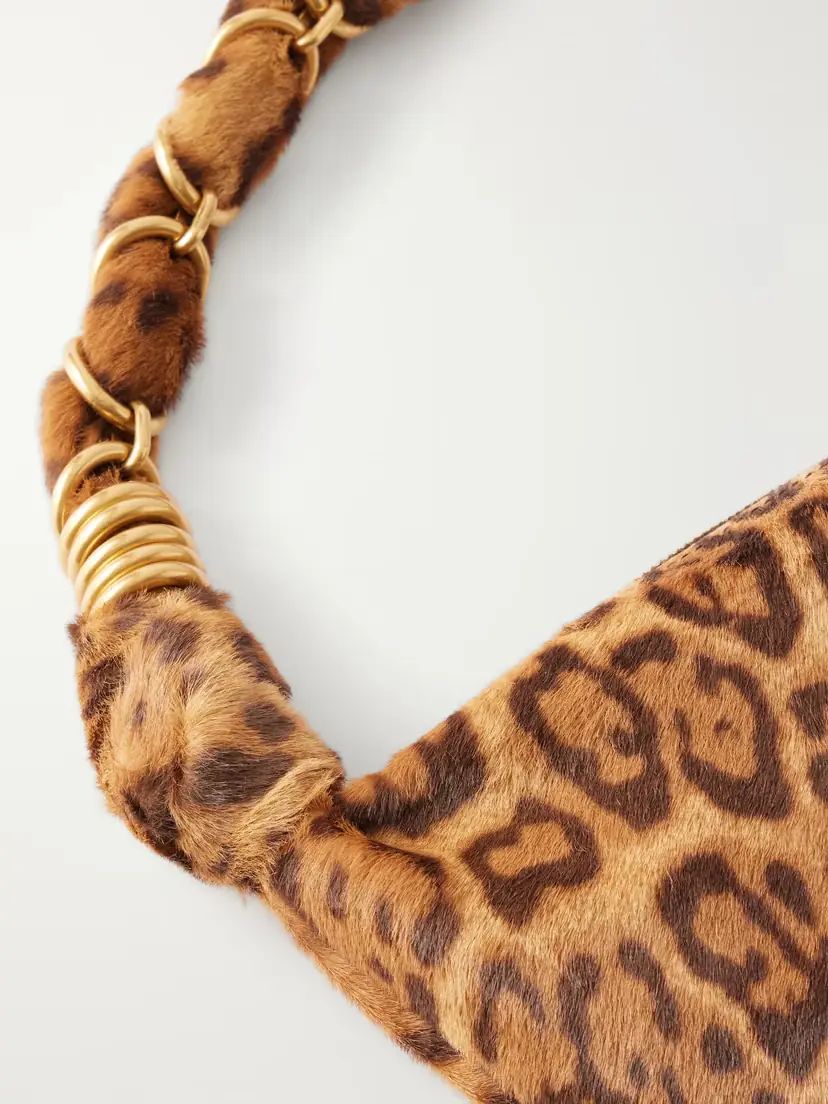 Saint Laurent Amalia Mini Leopard-print Calf Hair Shoulder Bag | Thumbnail 5 Saint Laurent Amalia Mini Leopard-print Calf Hair Shoulder Bag | Thumbnail 5