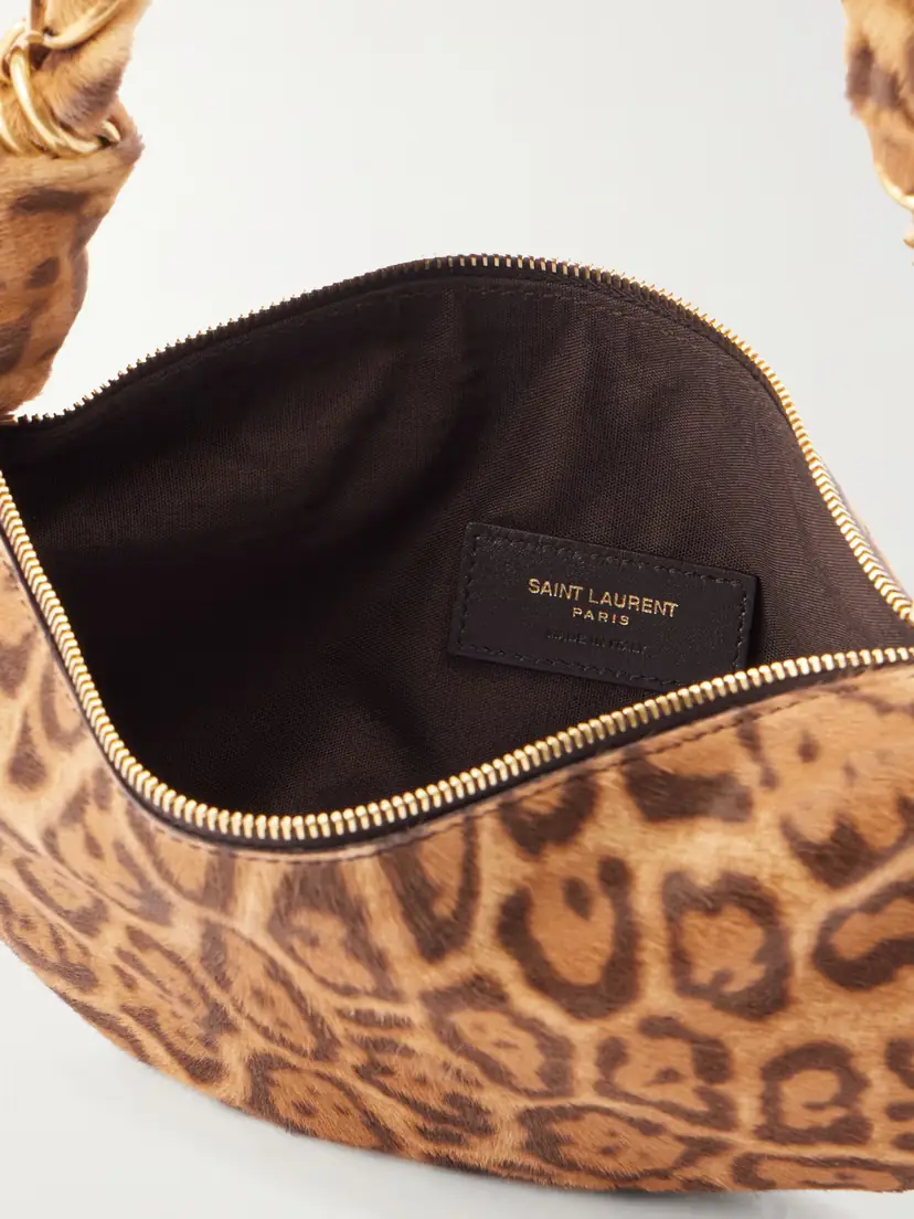 Saint Laurent Amalia Mini Leopard-print Calf Hair Shoulder Bag | Thumbnail 6 Saint Laurent Amalia Mini Leopard-print Calf Hair Shoulder Bag | Thumbnail 6