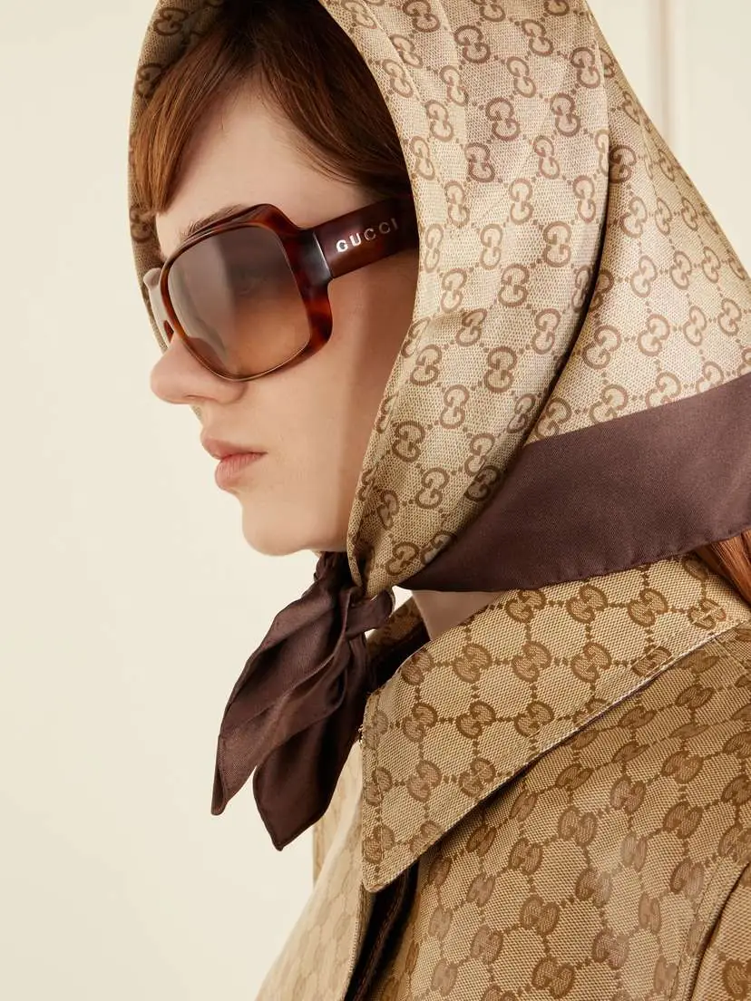 Gucci Eyewear Square-frame Tortoiseshell Acetate Sunglasses | Thumbnail 5